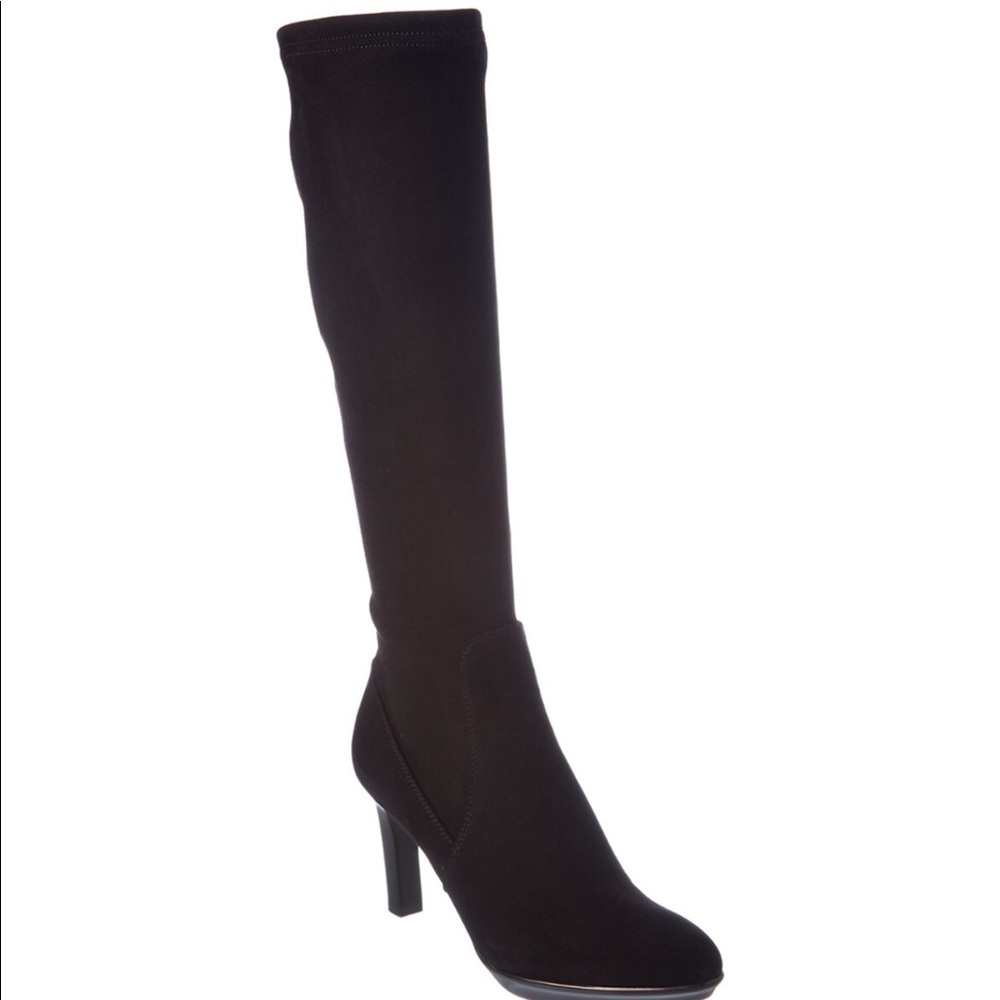 Aquatalia “Rumbah” Waterproof Black Suede Boot